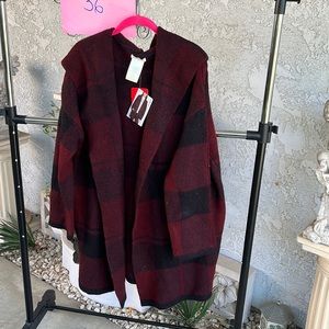 Marty sweater oversize M Burgundy and black